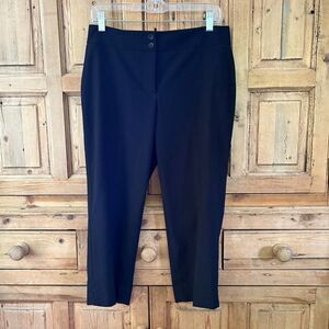 Talbots 6 Petite Heritage Black Cropped Trousers Pants 6P Capri‎